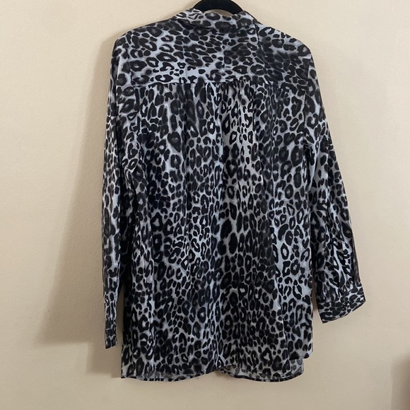 Leopard Print Button Down - Picture 5 of 6